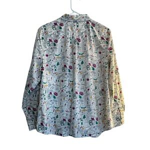 Talbot’s New York Manhattan Novelty Print Blouse XL